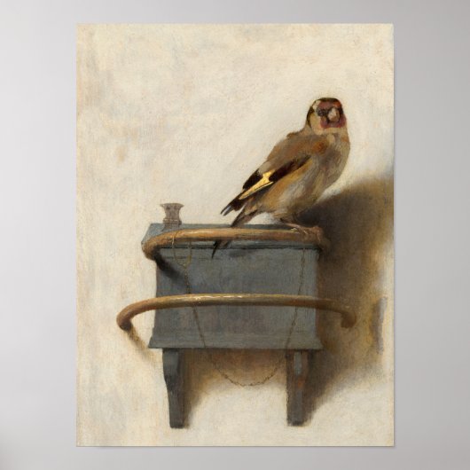 The Goldfinch, 1654 von Carel Fabritius Poster (Vorne)