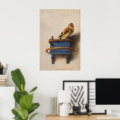 The Goldfinch by Carel Fabritius Poster (Heimbüro)