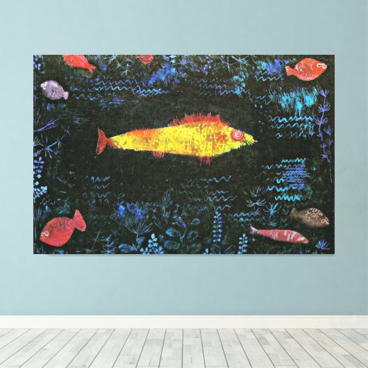 The Goldfish by Paul Klee Leinwanddruck (Insitu (Holzboden))