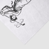 "The Golfess" Vintage Lady Golfer Seidenpapier (Ausschnitt)