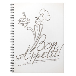 The Good Chef says Bon Appetit! Notizblock
