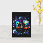 The Good Girl In Me Got Tired Halloween Witch Skul Karte (Gelbe Blume)