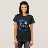 The Good Girl In Me Got Tired Halloween Witch Skul T-Shirt (Vorne ganz)