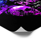 The Good Girl In Me Got Tired Of The Bull Skull Ro Poster (Ecke)