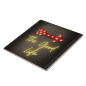 The Good Life Neon Pfeil Fliese (Seite)