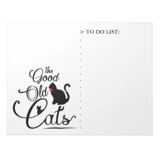 The Good Old Cats Logotyp Notizblock