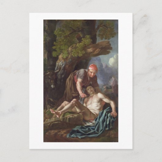 The Good Samaritan, C.1751-52 (Öl für Kanvas) Postkarte (Vorderseite)