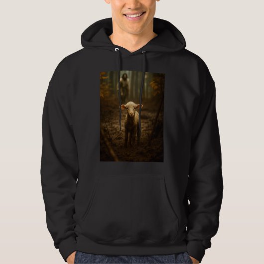 The Good Shepherd and the Lost Lamb – Jesus & Lamb Hoodie (Vorderseite)