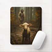 The Good Shepherd and the Lost Lamb – Jesus & Lamb Mousepad (Mit Mouse)