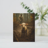 The Good Shepherd and the Lost Lamb – Jesus & Lamb Postkarte (Stehend Vorderseite)