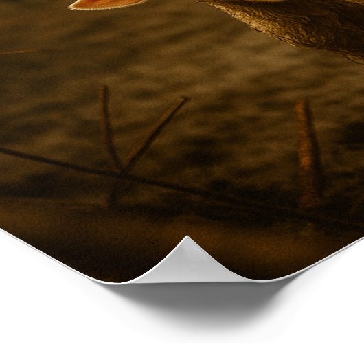 The Good Shepherd and the Lost Lamb Poster (Ecke)