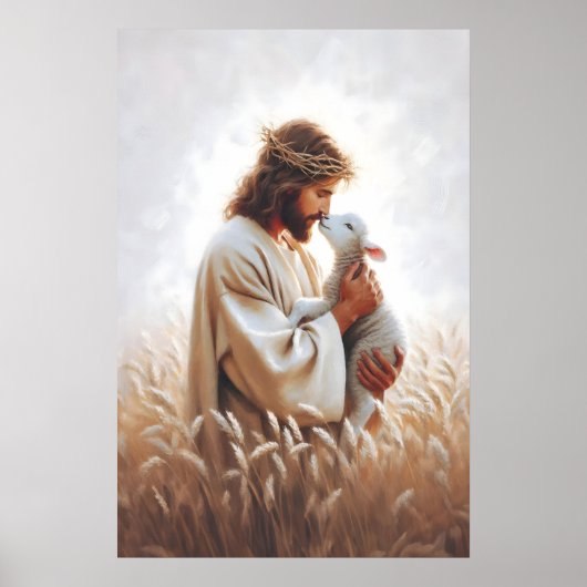 The Good Shepherd Bible Art Christian Art Jesus Ar Poster (Vorne)