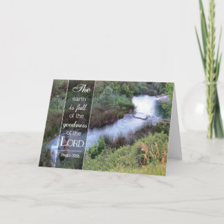 The Goodness of the Lord - Scripture Card Karte