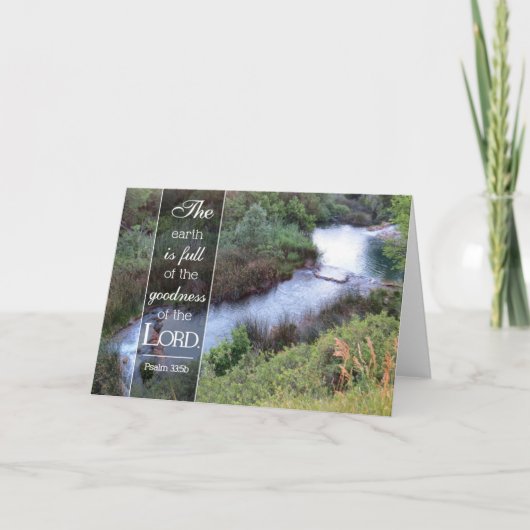 The Goodness of the Lord - Scripture Card Karte (Vorderseite)