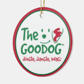 The Goodog™ Personalized Pet Photo Christmas Keramik Ornament (Links)