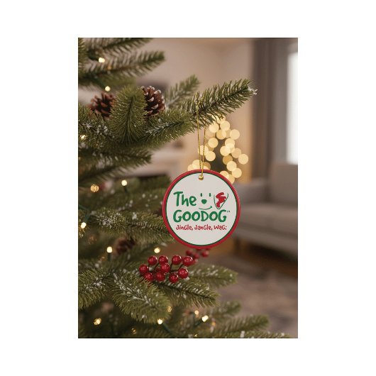 The Goodog™ Personalized Pet Photo Christmas Keramik Ornament