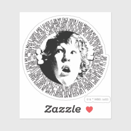 The Goonies Chunk Confession Graphic Aufkleber (Blatt)