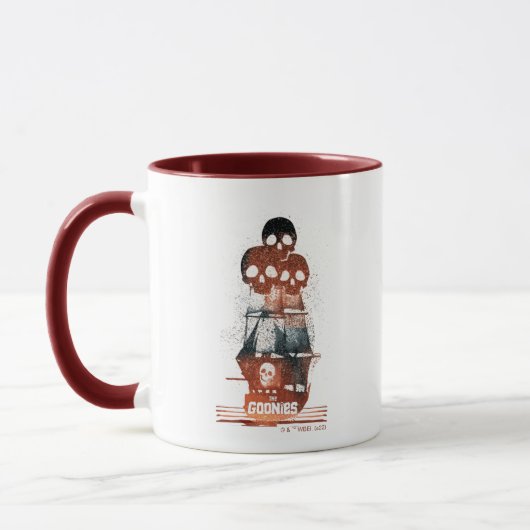 The Goonies Pirate Ship Silhouette Graphic Tasse (Links)