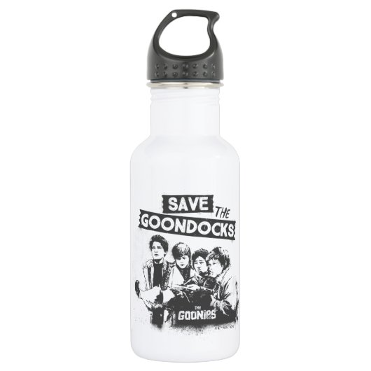 The Goonies "Save The Goon Docks" Edelstahlflasche (Vorderseite)