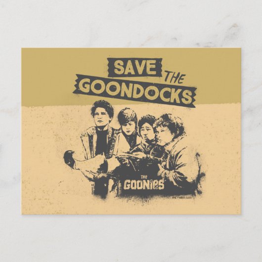 The Goonies "Save The Goon Docks" Postkarte (Vorderseite)