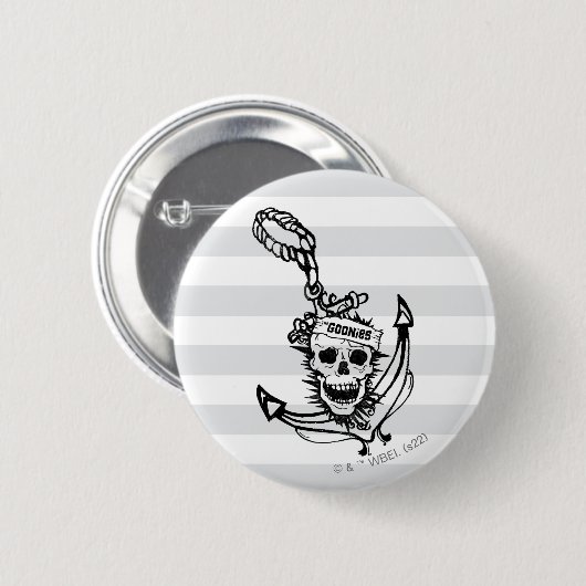 The Goonies Skull & Anchor Graphic Button (Vorne & Hinten)