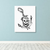 The Goonies Skull & Anchor Graphic Leinwanddruck (Insitu (Holzboden))