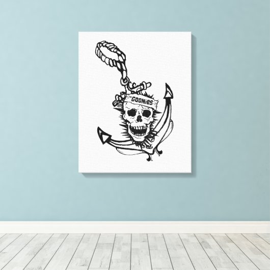 The Goonies Skull & Anchor Graphic Leinwanddruck (Insitu (Holzboden))