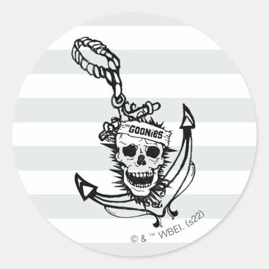 The Goonies Skull & Anchor Graphic Runder Aufkleber (Vorderseite)
