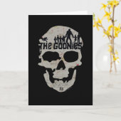 The Goonies Skull Silhouette Graphic Karte (Gelbe Blume)