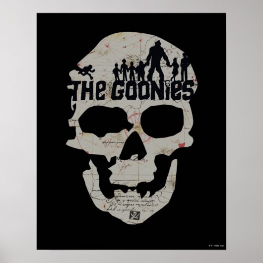 The Goonies Skull Silhouette Graphic Poster (Vorne)