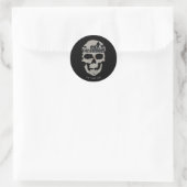 The Goonies Skull Silhouette Graphic Runder Aufkleber (Tasche)