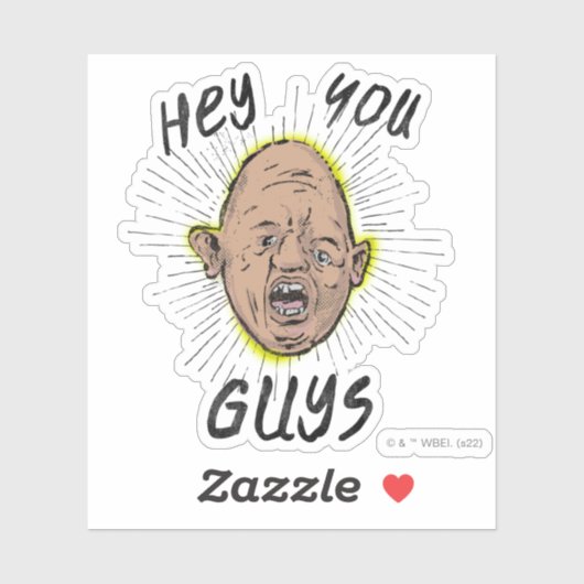 The Goonies Sloth Doodle "Hey, ihr Typ" Aufkleber (Blatt)