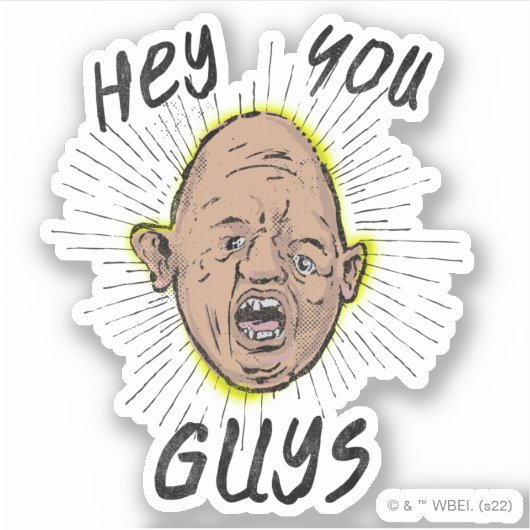 The Goonies Sloth Doodle "Hey, ihr Typ" Aufkleber (Vorderseite)