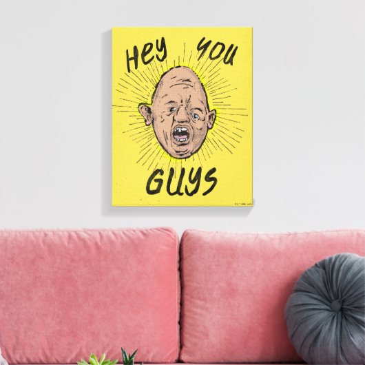 The Goonies Sloth Doodle "Hey You Guys" Leinwanddruck (Insitu (Wohnzimmer))