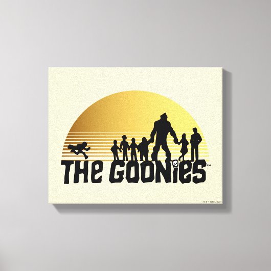 The Goonies Sunset Silhouette Graphic Leinwanddruck (Vorderseite)