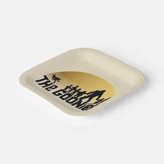 The Goonies Sunset Silhouette Graphic Pappteller (Gewinkelt)