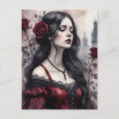 The Gothic Woman Postkarte (Vorderseite)