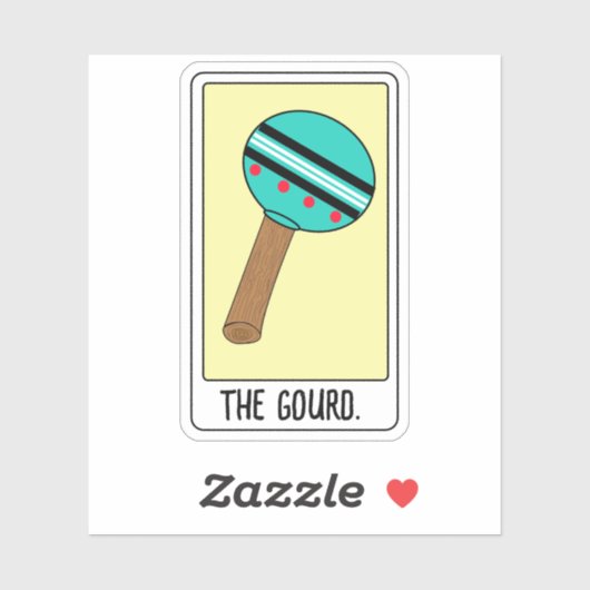 The Gourd-Tarot Card- Vinyl Sticker (Blatt)