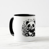 The Gourmet Panda: A Whimsical Bamboo Feast Tasse (Vorderseite Links)