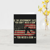 The Government Says You Don't Need A Gun - Funny P Karte (Gelbe Blume)