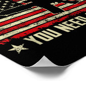 The Government Says You Don't Need A Gun - Funny P Poster (Ecke)