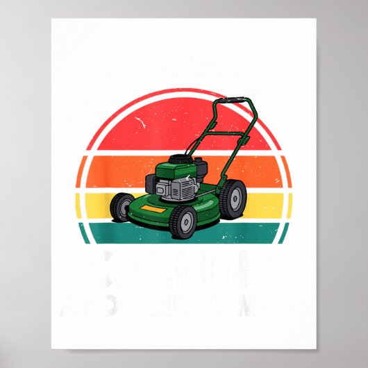 The Gr Calling I Must Mow Funny Lawn Mower Toddler Poster (Vorne)