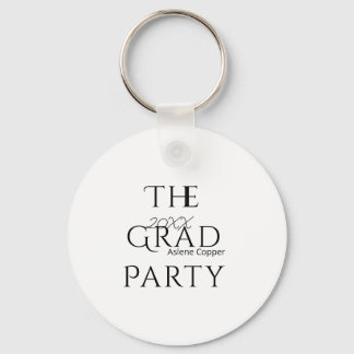 The grad party name 20XX bold letter graduatsimple Schlüsselanhänger