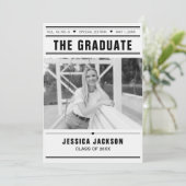 The Graduate Newspaper Template Multi-Photo (Stehend Vorderseite)