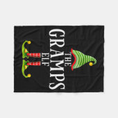 The Gramps Elf Funny Matching Pajama Xmas  Fleecedecke (Vorderseite (Horizontal))