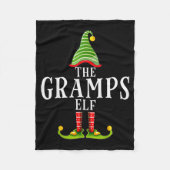 The Gramps Elf Funny Matching Pajama Xmas Fleecedecke (Vorderseite)