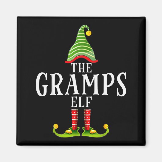 The Gramps Elf Funny Matching Pajama Xmas Magnet (Vorne)