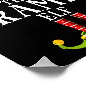 The Gramps Elf Funny Matching Pajama Xmas Poster (Ecke)