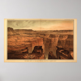The Grand Canyon von Clarence Dutton 1882 Poster