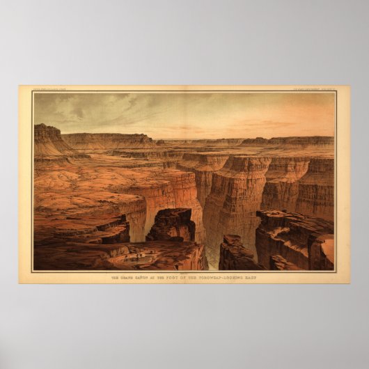 The Grand Canyon von Clarence Dutton 1882 Poster (Vorne)